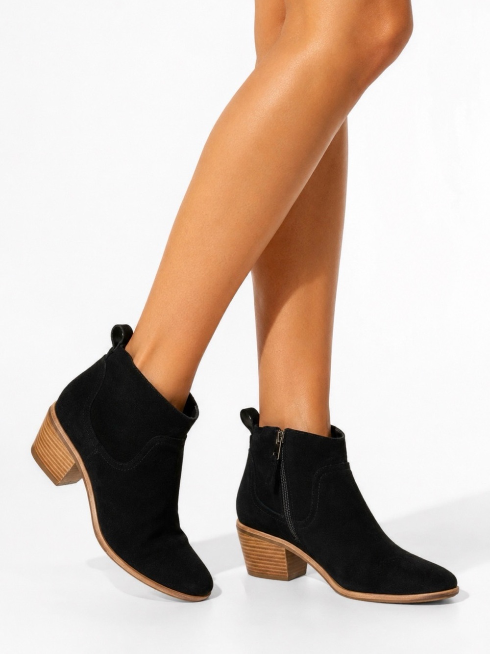 UGG Kingsburg Black Suede Ankle Boots – Women’s 8